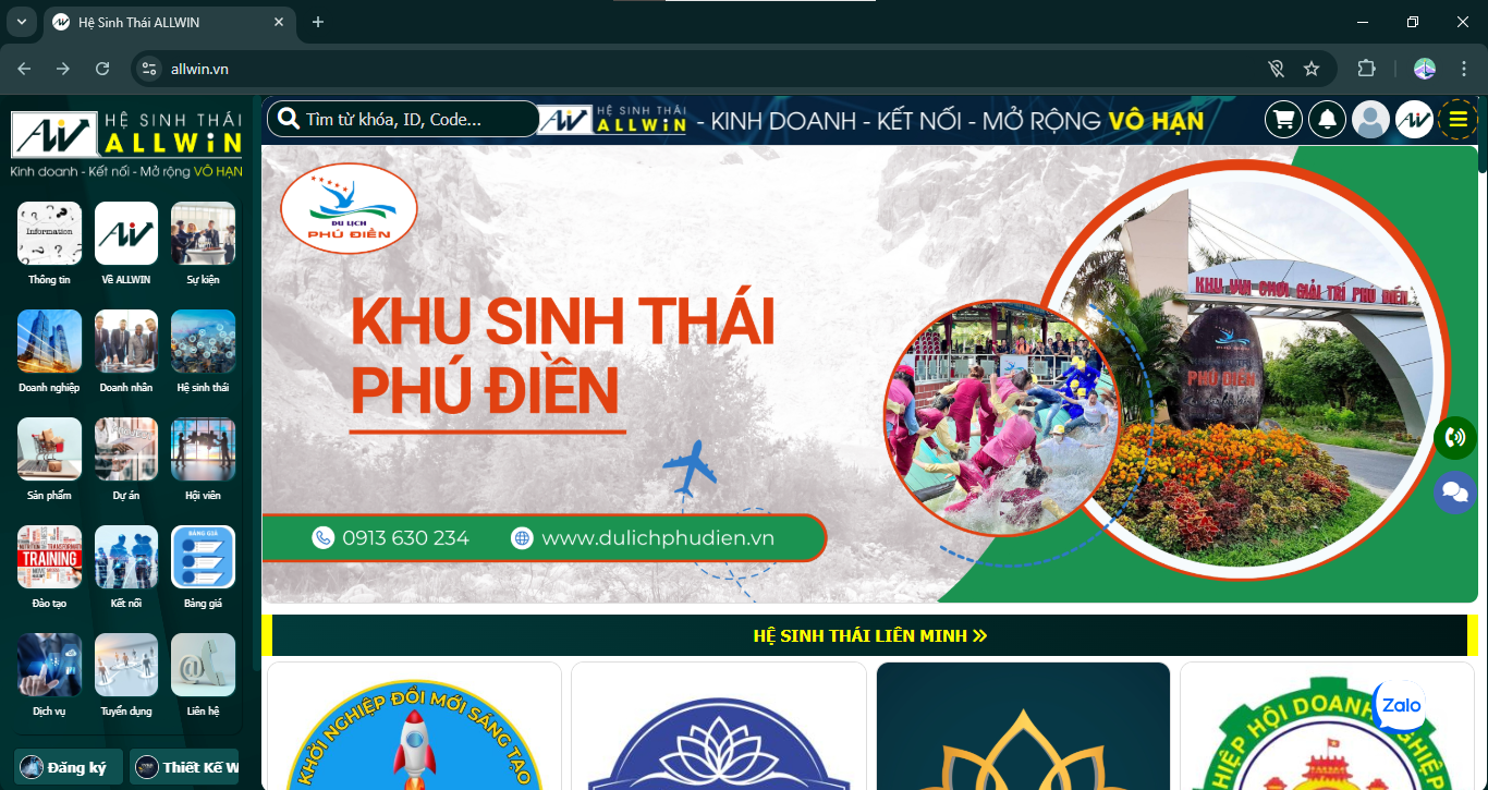 PR banner doanh nghiệp - Hệ sinh thái ALLWIN