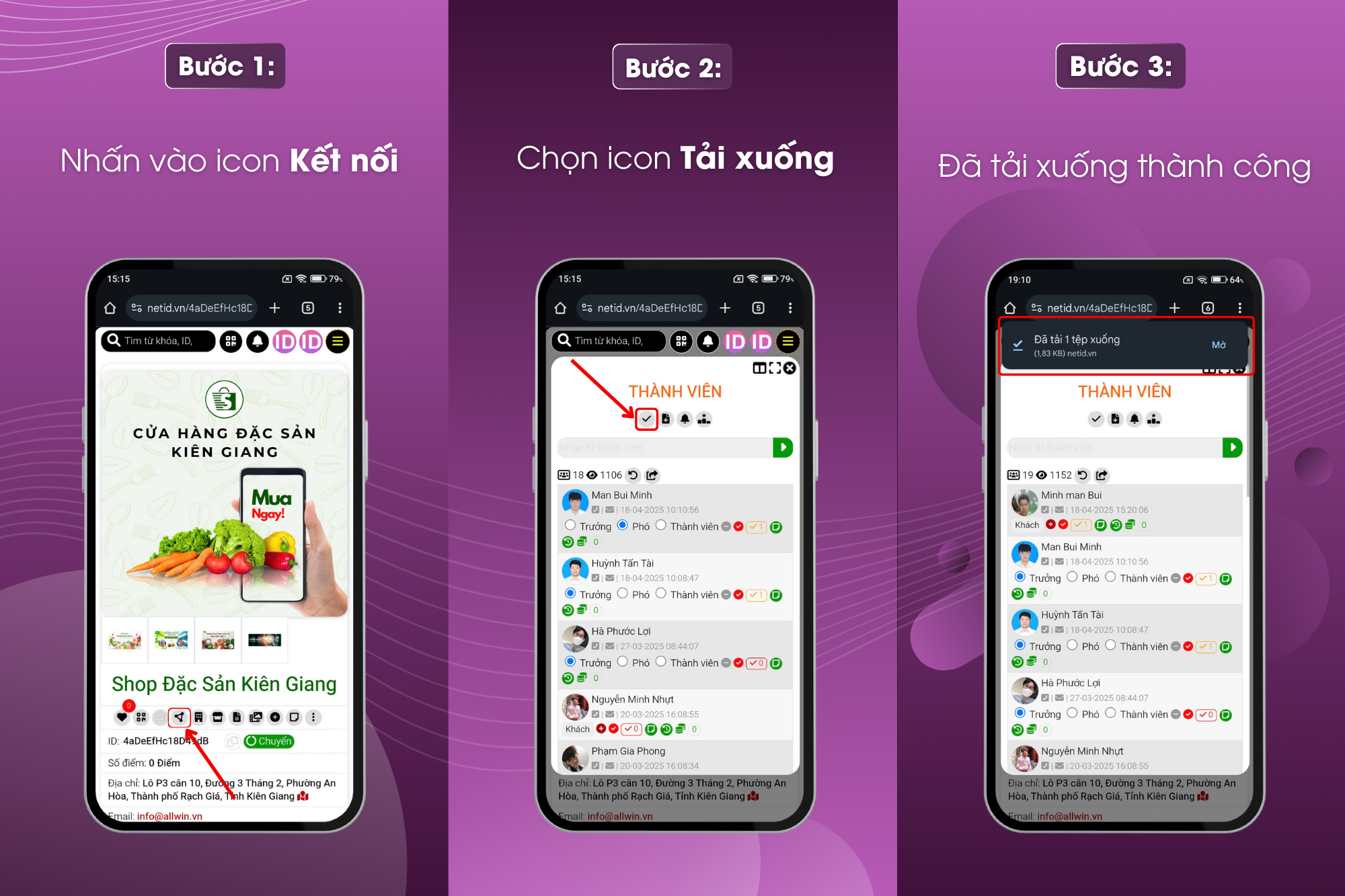 Hướng dẫn tải file
