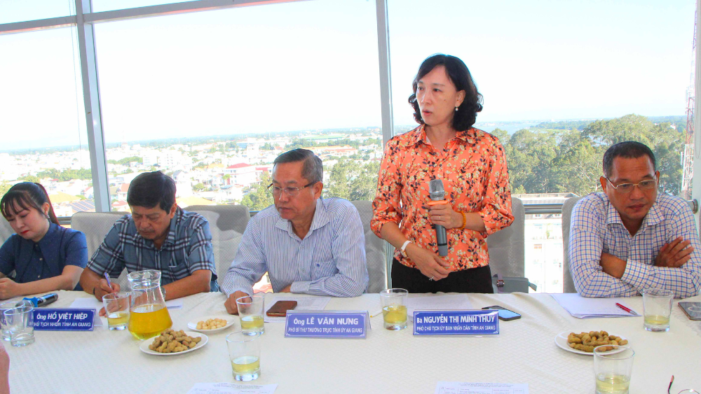 Phó Chủ tịch UBND tỉnh An Giang, bà Nguyễn Thị Minh Thúy, đồng thuận ý kiến từ cộng đồng doanh nghiệp